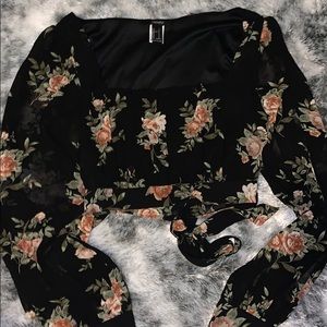 Forever 21 Floral Crop Top